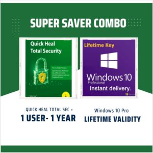 Quick Heal Total Security 1 User 1 Year + Win10 Prof (Keys)