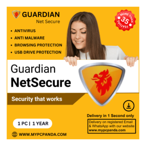 Guardian NetSecure 1 User 1 Year (Key Delivery on Registered Email & WhatsApp)
