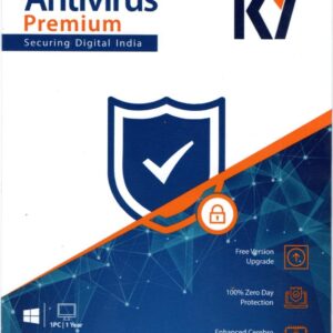 K7 Premium Anivirous 1 User 1 Year (Key Delivery Instantly on Registered Email & WhatsApp)