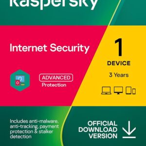 Kaspersky | Internet Security | 1 Device | 3 Years | Key Delivery on Registered Email & WhatsApp