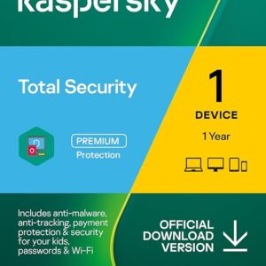 Kaspersky Total Security 1 User 1 Year (Key Delivery on Registered Email & WhatsApp)